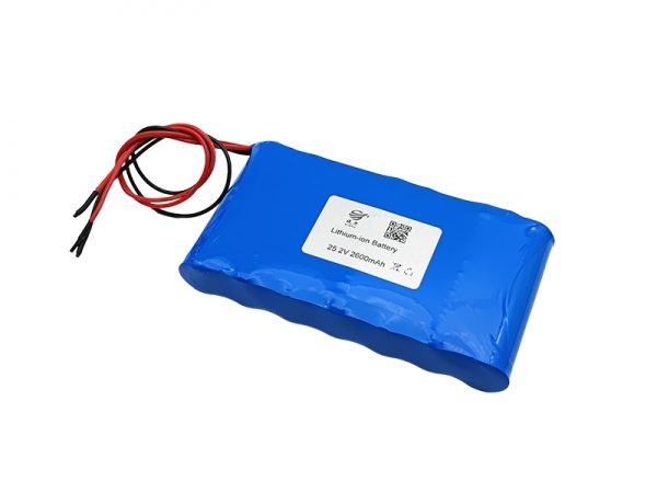 25.2V 2600mAh cylindrical lithium battery / 18650 lithium battery